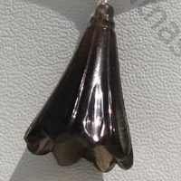 Smoky Quartz Tulip Flower Beads