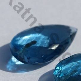 Blue Topaz Half Drilled Gemstones