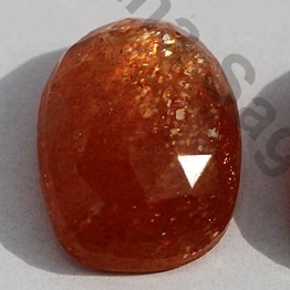 Sunstone Rose Cut Cabochon
