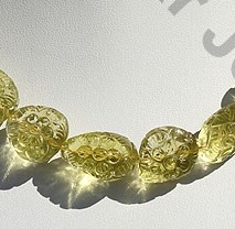 Lemon Quartz Carved Nugget