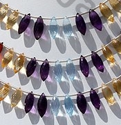 Semi Precious Gemstone Dew Drop Briolette