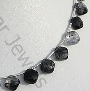 Black Rutilated Quartz Cushion Cut