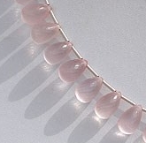 Rose Quartz Tear Drop Briolette