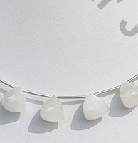 White Moonstone Faceted Chestnut