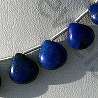 Lapis Gemstone Heart Plain