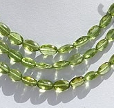 Peridot Gemstone Beads  Oval Faceted