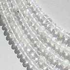 16 inch strand Rainbow Moonstone Faceted Rondelles