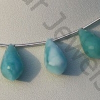 Larimar Gemstone Chandelier Briolette