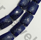 Lapis Gemstone Faceted Rectangles