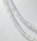 White Topaz Gemstone Faceted Rondelle