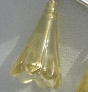 Lemon Quartz Tulip Flower Beads