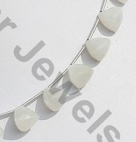 White Moonstone Faceted Chestnut
