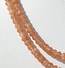 Orange Moonstone Faceted Rondelle 