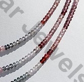 Multi Spinel  Faceted Rondelles