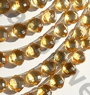 aaa Citrine Gemstone  Puffed Diamond Cut