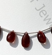 Cats Eye Scapolite Flat Pear Briolette