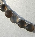 Black Moonstone Heart Briolette