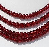 Red Spinel Plain Rondelle