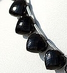 Black spinel Betel Briolette