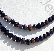 Sodalite Gemstone Faceted Rondelle