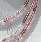 Strawberry Quartz Faceted Rondelle