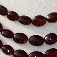 Garnet Gemstone Oval Faceted