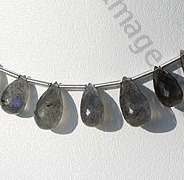 Labradorite Gemstone Tear Drops Briolette