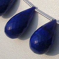 Lapis Gemstone  Tear Drops Briolette