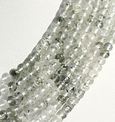 aaa Green Moss Quartz Faceted Rondelle