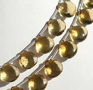 Honey Quartz Heart Briolette