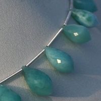 Larimar Gemstone Chandelier Briolette