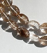 Copper Rutilated Quartz  Oval Faceted
