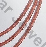 Rhodochrosite Gemstone  Faceted Rondelle