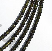 Tourmaline Gemstone Faceted Rondelle