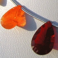 Mexican Fire Opal  Gemstone  Concave Cut Pan