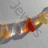 Mexican Fire Opal  Gemstone  Chandelier Briolettes