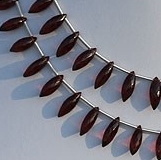 Rhodolite Garnet  Dew Drops