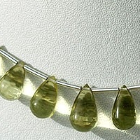 Lemon Quartz  Tear Drops Plain