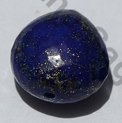 Lapis Heart half drilled gemstone