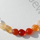 Fire Opal Heart Briolette
