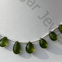 wholesale Vesuvianite Flat Pear Briolette