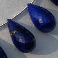 Lapis Gemstone  Tear Drops Briolette