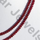 Ruby Gemstone Faceted Rondelle