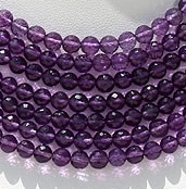 wholesale Amethyst Gemstone Beads  Faceted Rounds