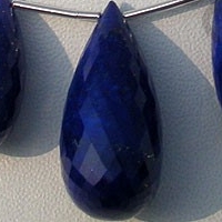 Lapis Gemstone  Tear Drops Briolette