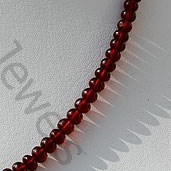 Garnet Gemstone Plain Beads