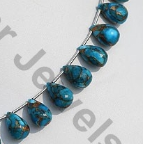 Turquoise Gemstone Tear Drops Briolette