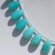 Amazonite Heart Briolette