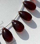 Spessartite Garnet Flat Pear Briolette