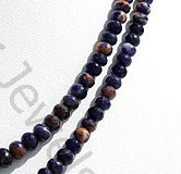 Sodalite Gemstone Faceted Rondelle